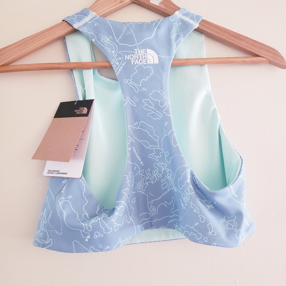 The NORTH FACE NWT Never Stop Printed Reversible Tanklette- XL Girls